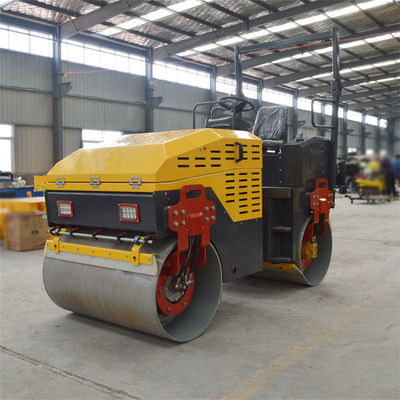 0.8 TON Hydraulische wandeling achter dubbele trommel Compactor weg voetgangers Vibratorische trillingen wegroller
