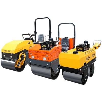 Eenvoudige / dubbele trommel Diesel wegrolmachine compactor met 70HZ trillingsfrequentie