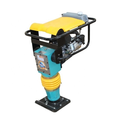 Blauwe benzine kracht aarde zand bodem Wacker Impact Jumping Jack Compactor Tamper Vibrating Tamper Rammer