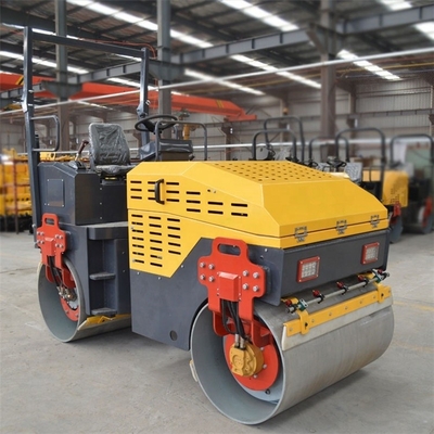 Ga achter de hydraulische dubbele drum wegroller voor gladde asfalt en grond compactering