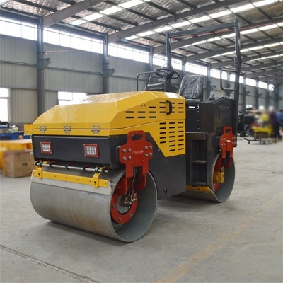 Ga achter de hydraulische dubbele drum wegroller voor gladde asfalt en grond compactering