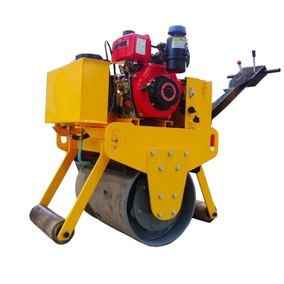 Achter een dubbeltrommel vibreerende dieselmotor Small Compaction Roller Compactor Hand Compact