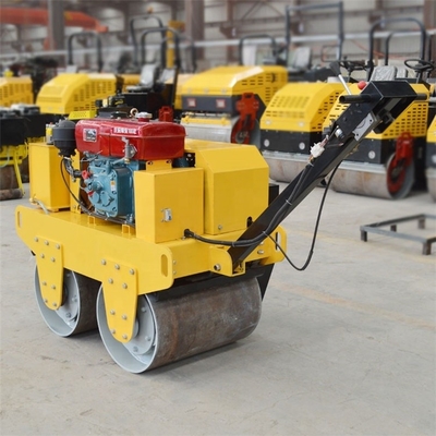 600 kg Dieselmotor Vibratory Road Roller voor asfaltvloer in 1350*850*1250 mm