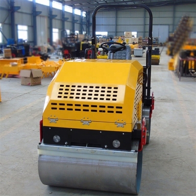 High Power Engine 600kg Double Wheel Vibratory Roller voor wandelen achter de weg compactering