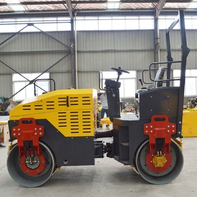 Doppeltrommelroller handwegrolcompactor voor kleine wegspanden